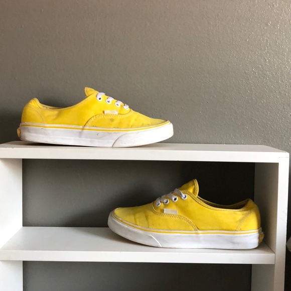 cyber yellow vans